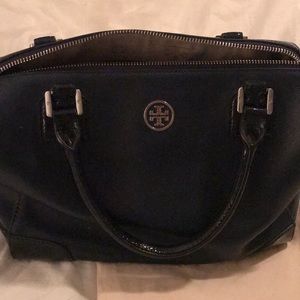 ToryBurch Robinson Saffiano Patent Leather Satchel